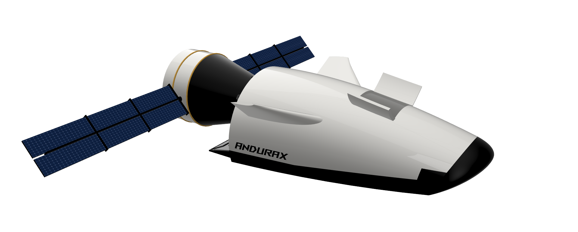 ARES re-entry spaceplane front view